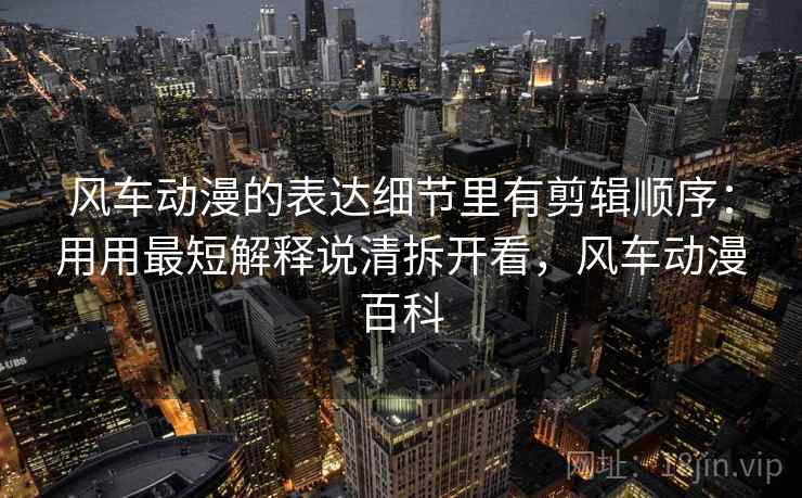 风车动漫的表达细节里有剪辑顺序：用用最短解释说清拆开看，风车动漫百科